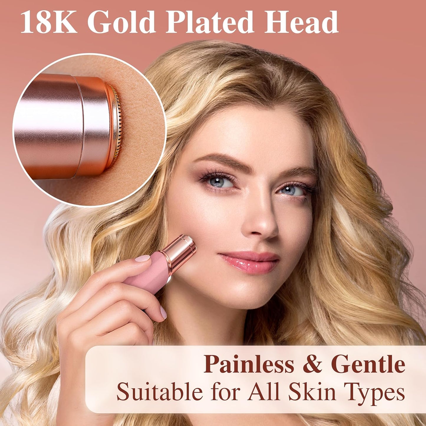 Gen 2 Facial Hair Removal for Women, pink