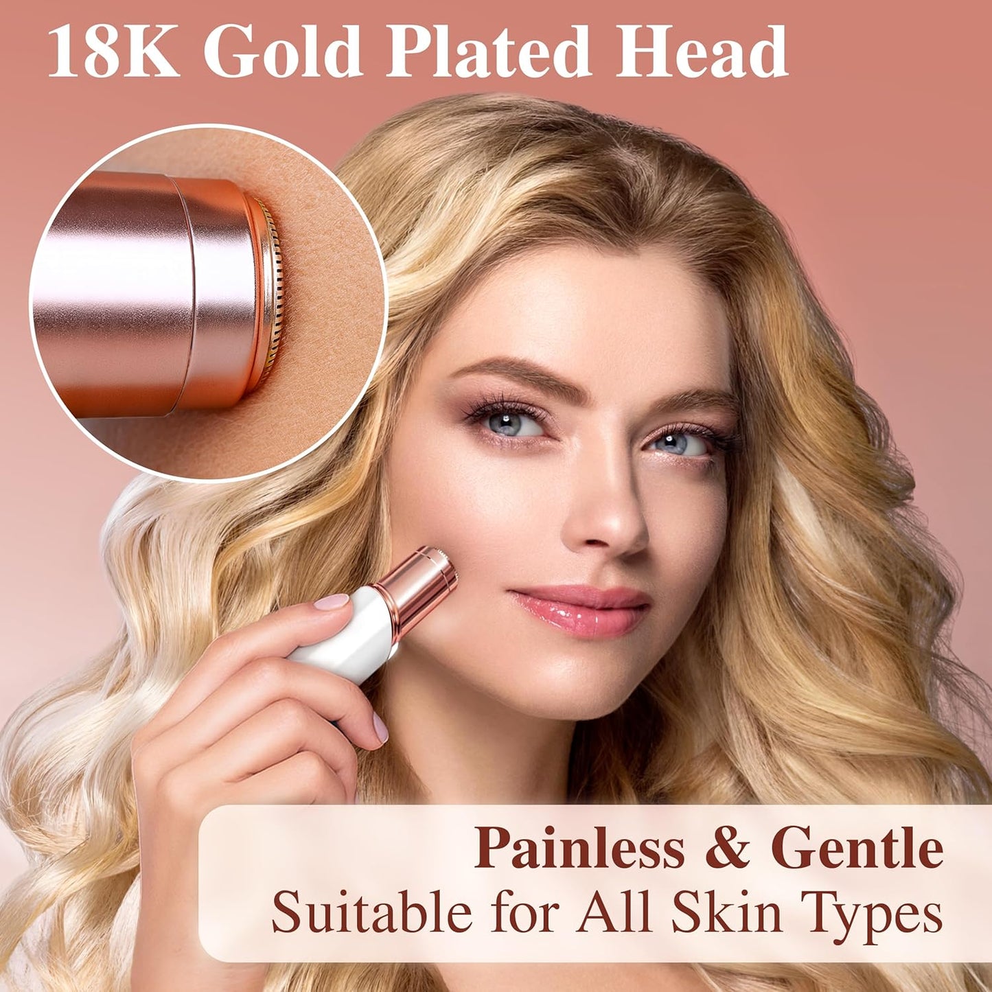 Gen 2 Facial Hair Removal for Women, white