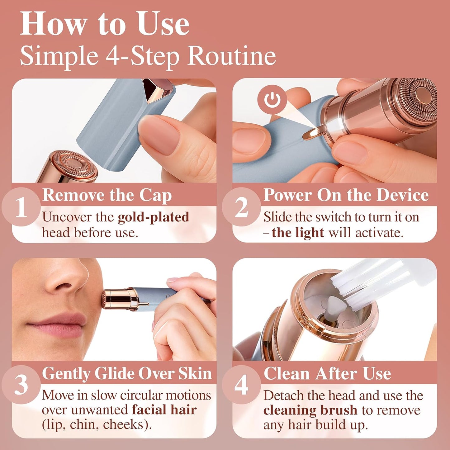 Gen 2 Facial Hair Removal for Women , blue