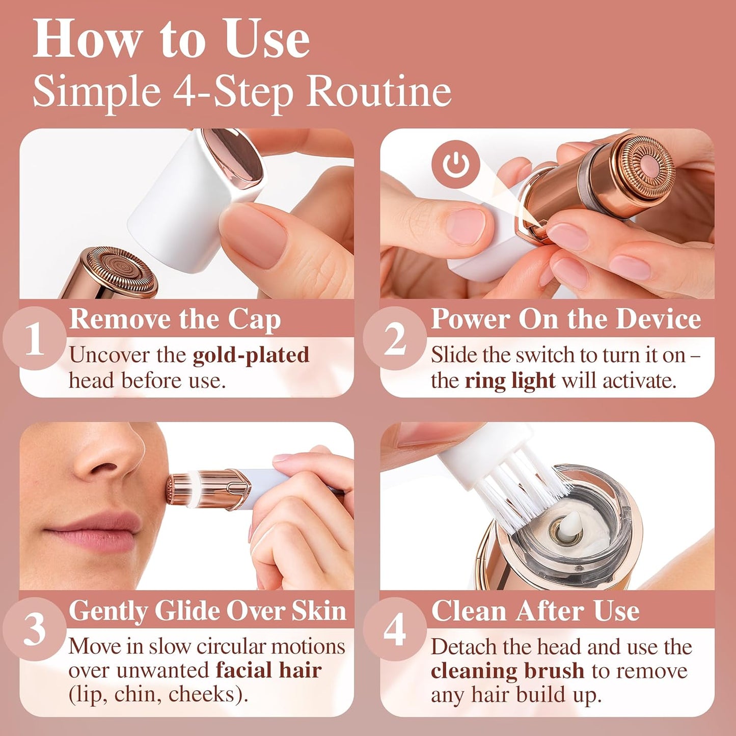 Gen 3 Facial Hair Removal, white