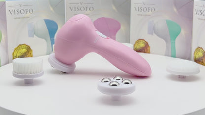 Facial brush Rosequartz